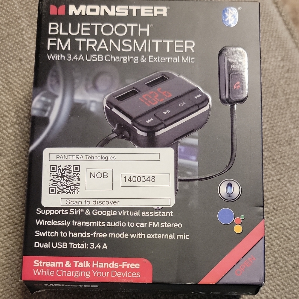 Monster Bluetooth FM Transmitter - Black